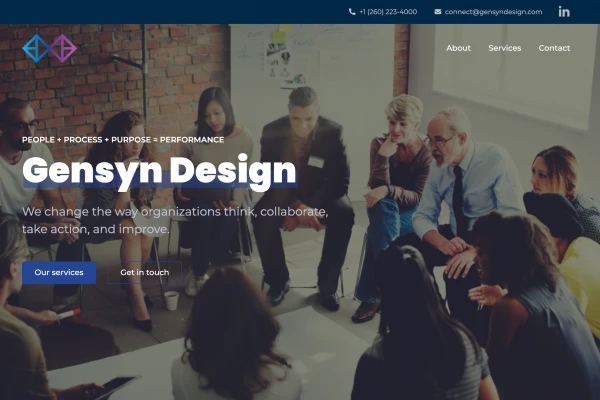 A screenshot of the Gensyn Design website